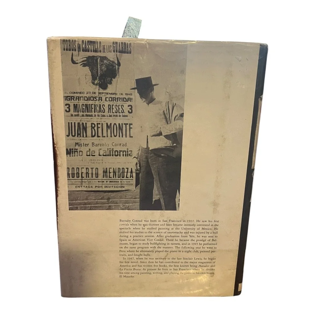 Gates of Fear Barnaby Conrad Bullfighting History Bonanza Books Hardcover 1957